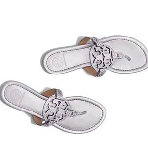 Miller metallic Silver sandal